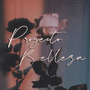 Imagen de una rosa y su sombra, con el texto "Proyecto Belleza".